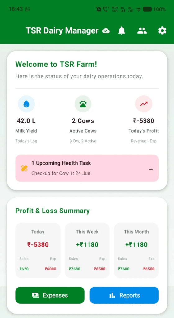 TSR Dairy Manager